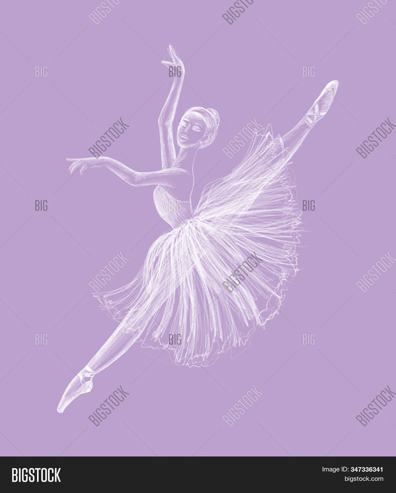 Ballerina Drawing Hand Image & Photo (Free Trial) | Bigstock