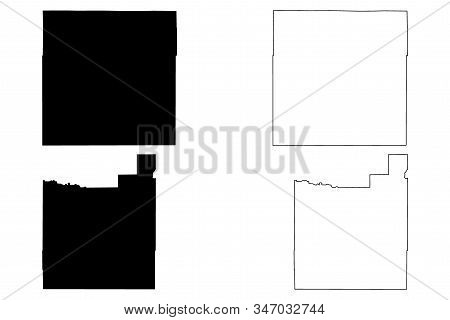Morgan And Otero County, Colorado (u.s. County, United States Of America,usa, U.s., Us) Map Vector I