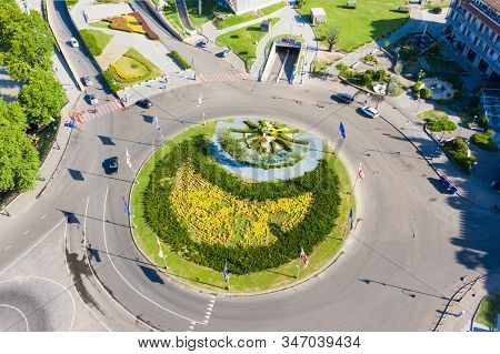 The Panorama Of The Old Town In The Old District Of Avlabari, Holy Trinity Cathedral And Rike Park, 