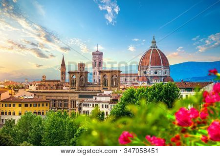 Cathedral Of Saint Mary Of The Flower In Florence, Italy