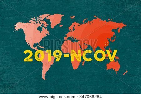 Map Of The World With Marked Wuhan As Source Of Viral Infection Coronavirus 2019 2020 Ncov.
