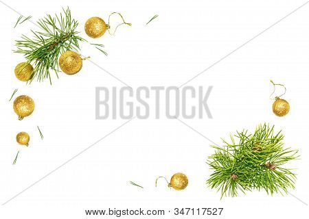 Christmas Decoration Isolated On The White Background. Holiday