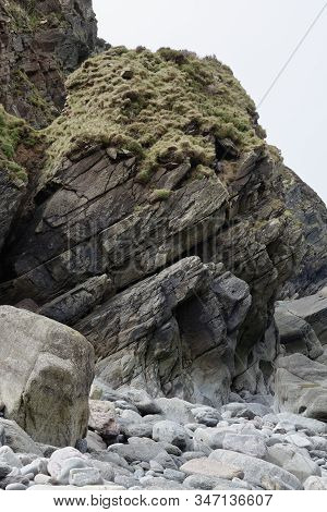 Cliff Detail At Heddon's Mouth