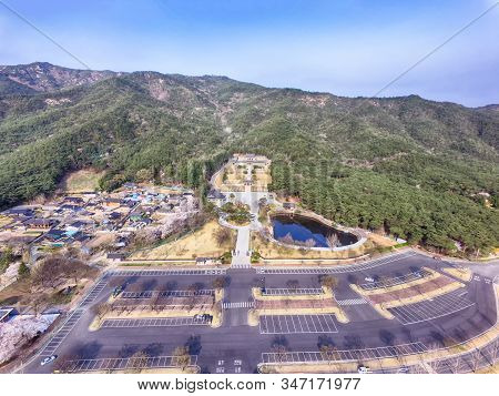 Aerial View Of Tongiljeon In Gyeongju, Gyeongbuk, South Korea, Asia.
