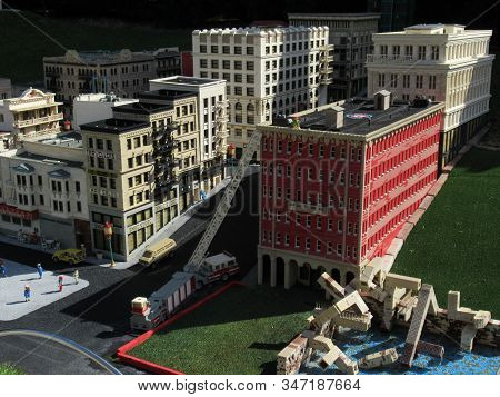 Winter Haven, Fl - Nov 26: Miniland Usa - California At Legoland Theme Park In Winter Haven, Florida