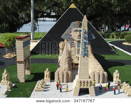 Winter Haven, Fl - Nov 26: Miniland Usa - Las Vegas At Legoland Theme Park In Winter Haven, Florida,