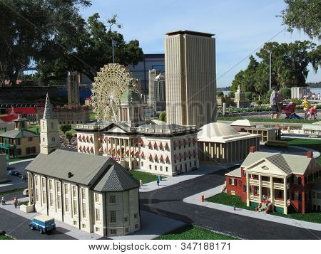 Winter Haven, Fl - Nov 26: Miniland Usa At Legoland Theme Park In Winter Haven, Florida, On Nov 26, 