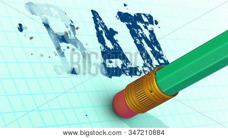 School Pencil Removing Ban Word