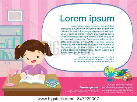 Back To Shcool Education And Learning,children Thinking Idea.education Concept With Learning Backgro