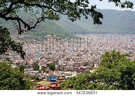 Panoramic Top View Of Katmandu City, Nepal