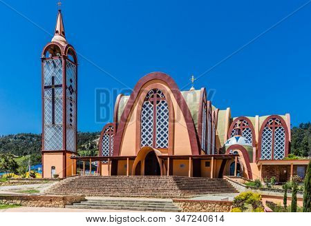 Iglesia Parroquial Santa Rosa De Lima of Santa Sofia Boyaca in Colombia South America