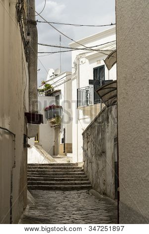 White Buildings Of Laterza, Taranto, Apulia, Southern Italy, Historic Town