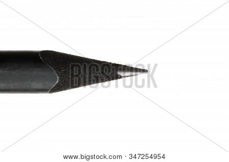 New Black Graphite Pencil Triangular Shape Isolated
On White Background