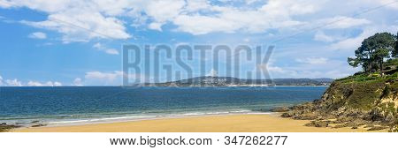 Beautiful And Paradisiacal Beach Perbes, A Coruña. Spain