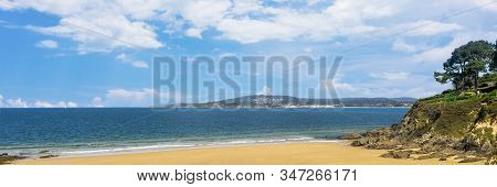 Beautiful And Paradisiacal Beach Perbes, A Coruña. Spain