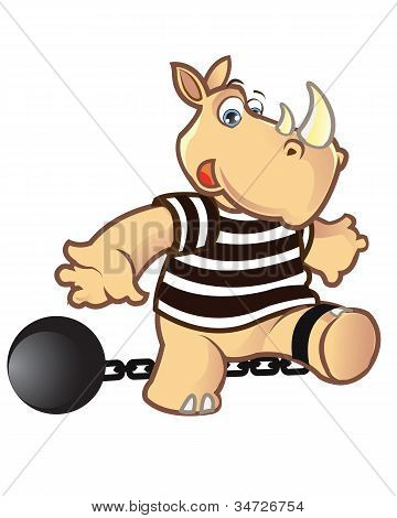 Rhino In Jail.ai