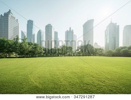 park in lujiazui financial centre, Shanghai, China
