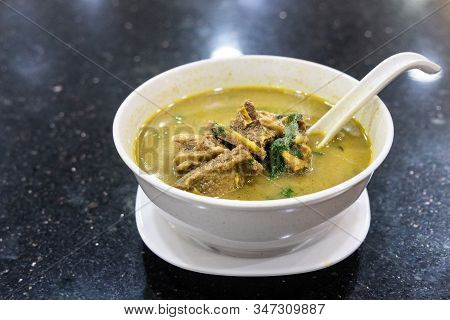 Sup Kambing, Or Mutton Soup, Popular Soup At Mamak Restaurant