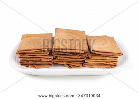 Kueh Kapit With Peanut And Butter, Popular Snack Among Malaysian