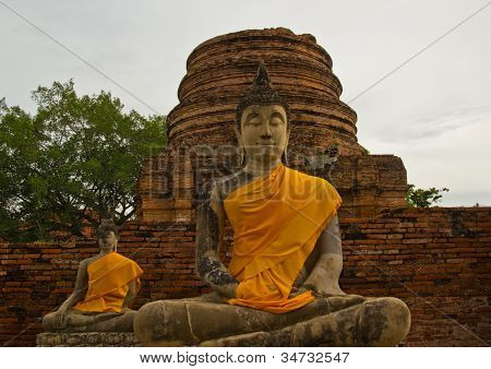 Buddha Statue In Old Temple