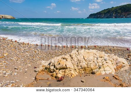 The Black Sea Coast At Kilimli Bay, Near Agva, Sile, In North West Turkey