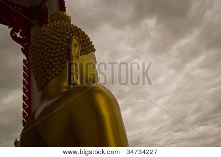 The Back Of The Buddha Statue