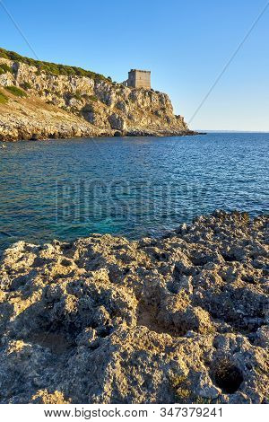 Torre Dell'alto In The Regional Park Of Porto Selvaggio In Apulia - Italy