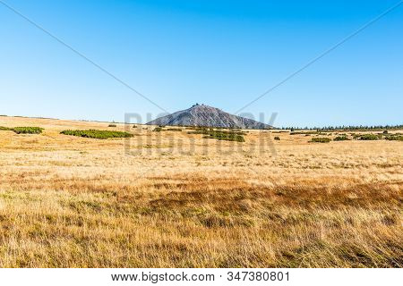 Snezka - The Highest Mountain Of Czech Republic. Krkonose National Park, Giant Mountains