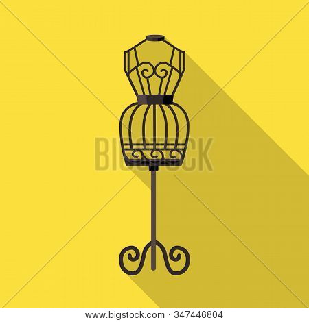 Isolated Object Of Dummy And Vintage Sign. Web Element Of Dummy And Body Stock Vector Illustration.