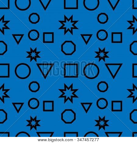Pattern Design With Simple Shapes Can Use For Any Design Project