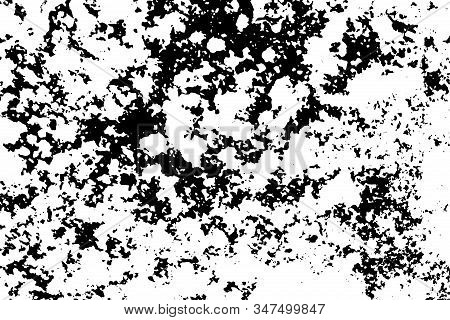 Grunge Used Dirty Background. Distress Urban Frame Texture. Brushed Black Paint Cover. Overlay Aged 