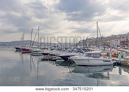 Tarabya,istanbul,turkey-january 26,2020.tarabya  Is A Neighbourhood In The Sarıyer District Of Istan