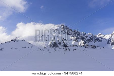 Kozi Wierch Peak In Winter Scenery. Tatry.