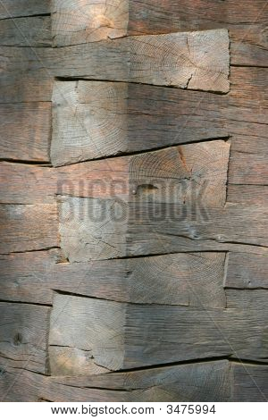 ผนังที่ทำจาก Woodboards เก่า