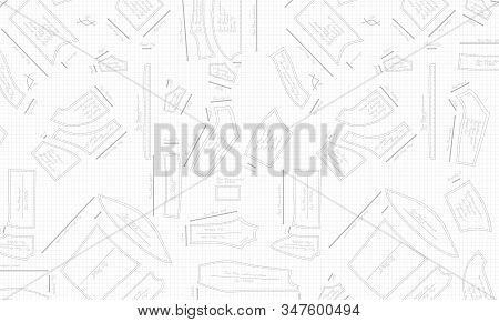 Vector Pattern With Template Clothe, Softshell And Pants