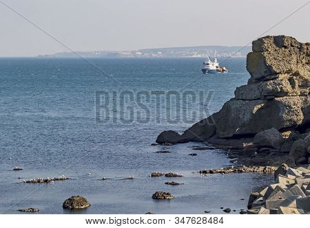 Rumelifeneri,istanbul,turkey-january 26,2020.rumelifeneri Is In Sarıyer Intracity District Of Istanb