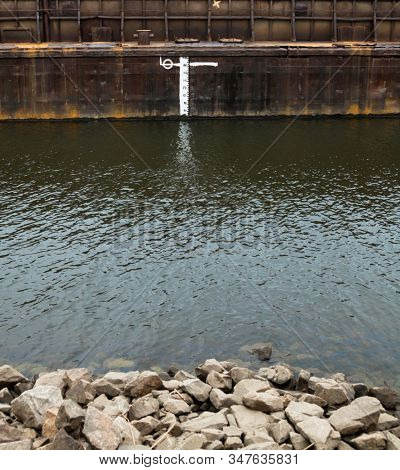 Load Line Marks And Lines On A Ship.
