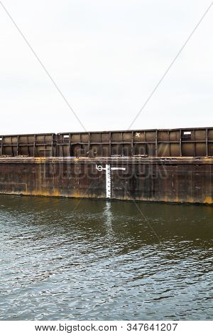 Load Line Marks And Lines On A Ship.