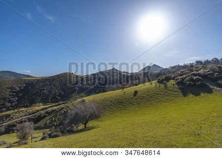 Beautiful Environment On The Coast From Deba To Zumaia. Basque Country