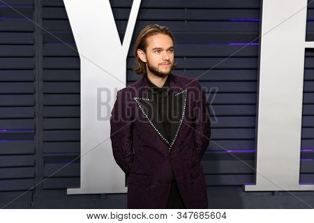 BEVERLY HILLS - FEB 24: Zedd at the 2019 Vanity Fair Oscar Party at The Wallis Annenberg Center for the Performing Arts on February 24, 2019 in Beverly Hills, CA