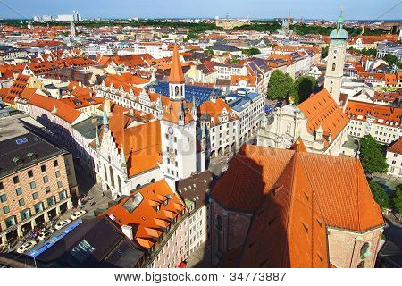 Panorama i München, Tyskland