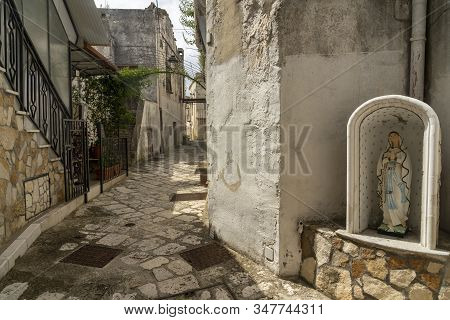 White Buildings Of Laterza, Taranto, Apulia, Southern Italy, Historic Town