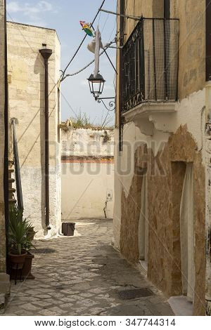 White Buildings Of Laterza, Taranto, Apulia, Southern Italy, Historic Town