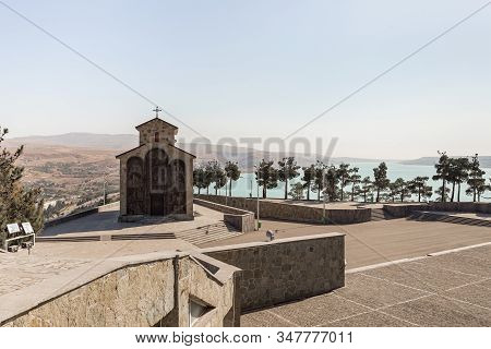 Tbilisi, Georgia, October 14, 2019 : The Christian Church Stands On The Territory Of The Monument Ch