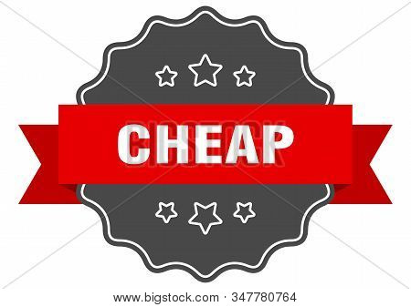 Cheap Red Label. Cheap Isolated Seal. Cheap