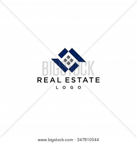 Simple And Modern Logo Design Of Real Estate Company With White Background - Eps10 - Vector.