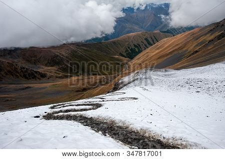 View Of The Path To The Atsunta Pass, Georgia
