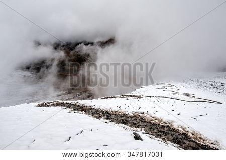 View Of The Path To The Atsunta Pass, Georgia