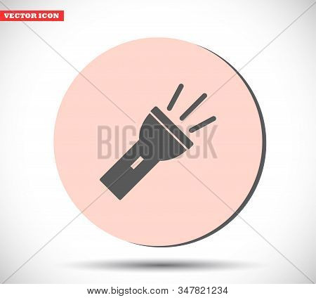 Flashlight Vector Icon , Lorem Ipsum Flat Design