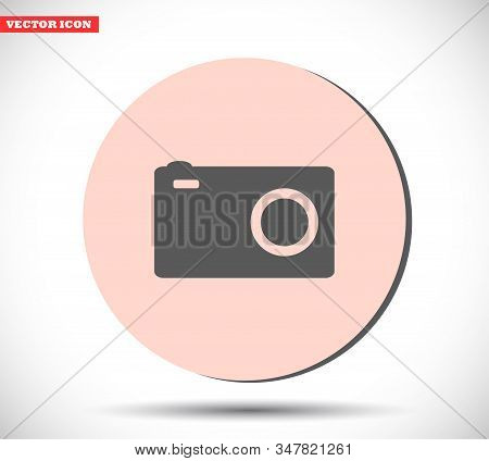 Camera Vector Icon , Lorem Ipsum Flat Design